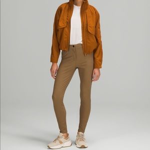 Lululemon City Sleek Slim-fit 5 pocket high rise pant in khaki. NWOT